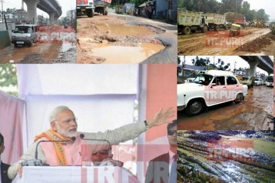 CPI-Mâ€™s misrule : nightmares of National Highway pathos haunted public most in last 5 yearâ€™s monsoons : Will voters embrace Modiâ€™s â€˜HIRAâ€™ replacing wily â€˜Manikâ€™ ?